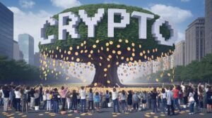 crypto tree raining coins